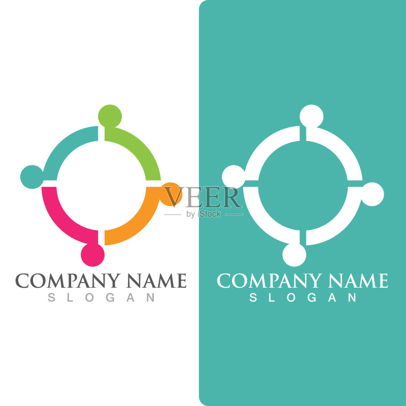 社区团体Logo网络社交图标图标素材