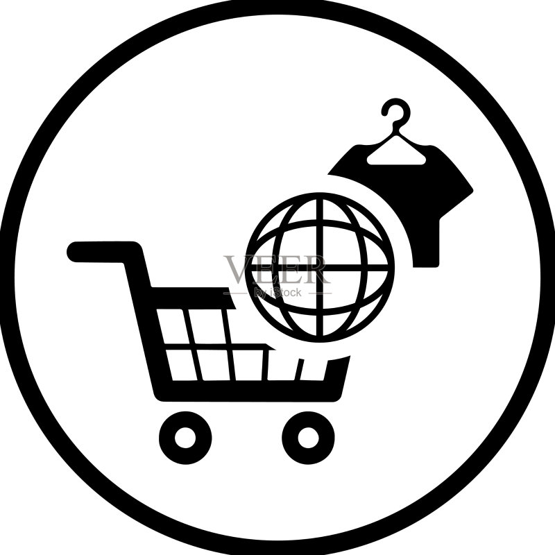 全球配送图标黑色图标素材