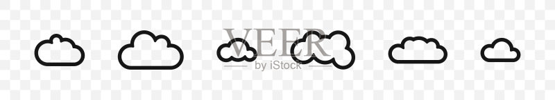 云图标合集矢量隔离插图图标素材