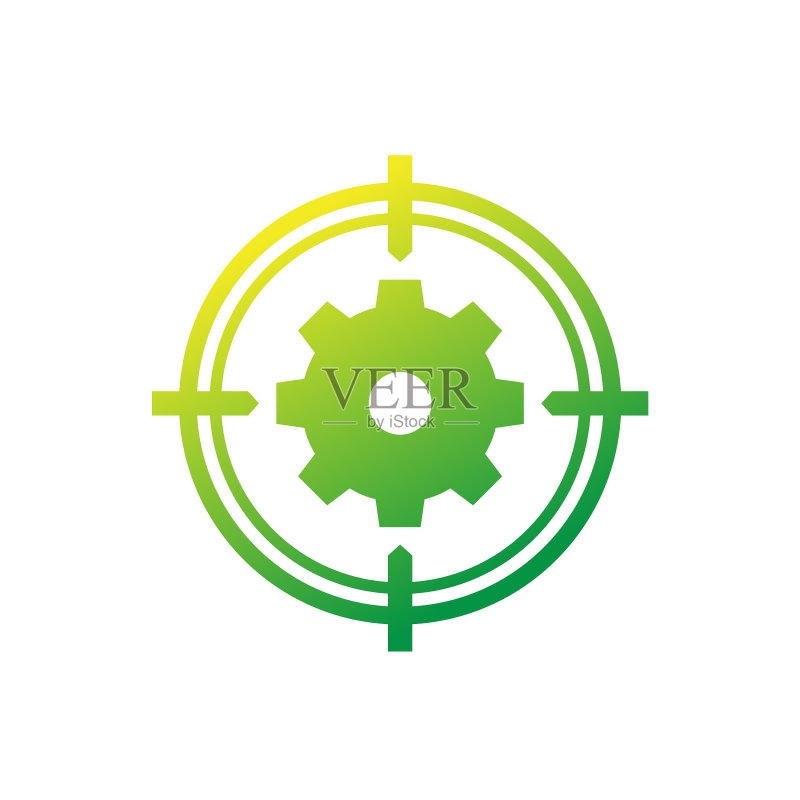 齿轮和目标标志图标图标素材