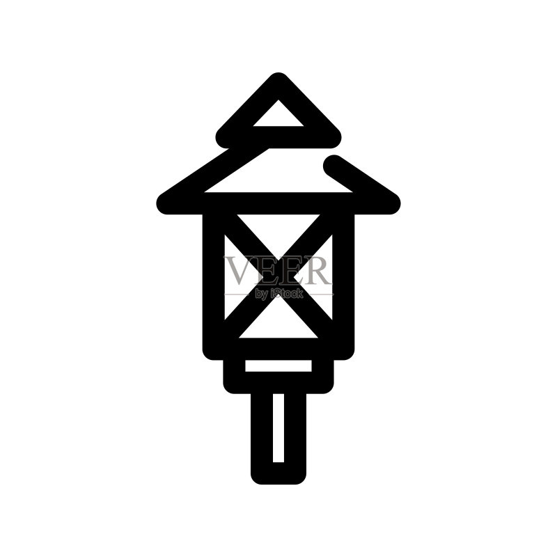 庭院灯图标图标素材