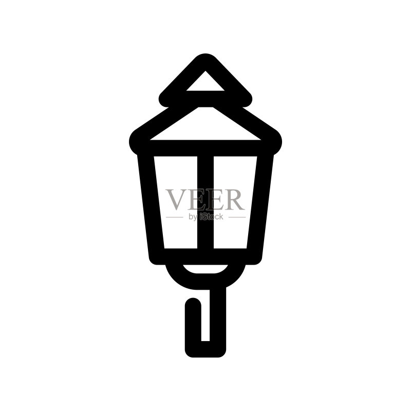庭院灯图标图标素材
