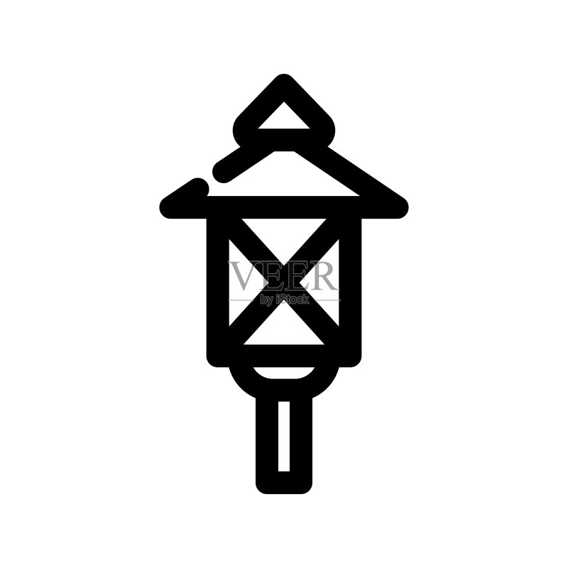 庭院灯图标图标素材