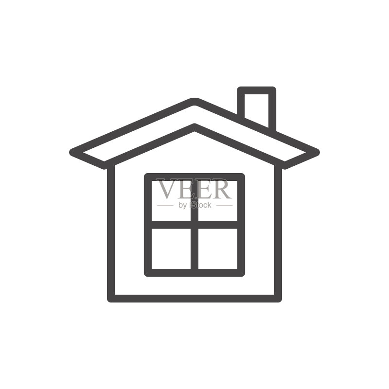 房屋高级图标标志符号图标素材