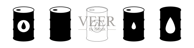 油桶容器,适用于应用程序和网站的图标图标素材