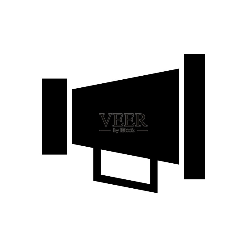 牛角喇叭扬声器图标图标素材