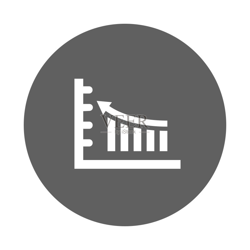 图表、统计、图形图标。灰色矢量图形。图标素材