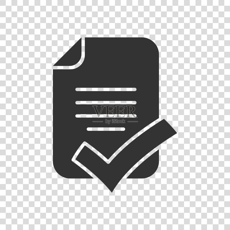 扁平风格的文档清单图标报告图标素材