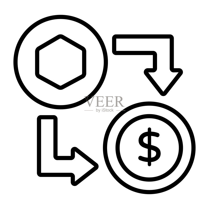 交易图标,非同质化代币,数字技术图标素材