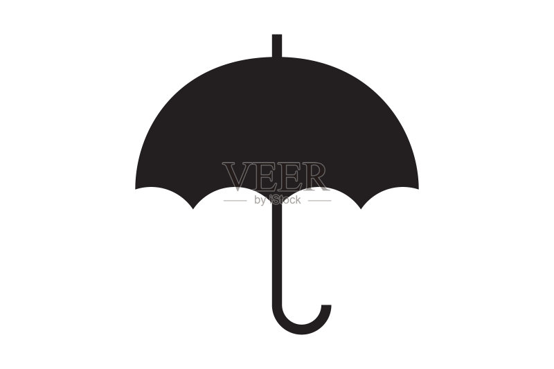 雨伞雨天防护图标图标素材