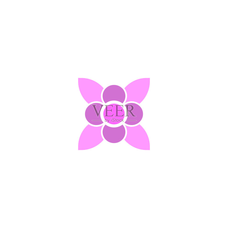 花朵绘画设计图标素材