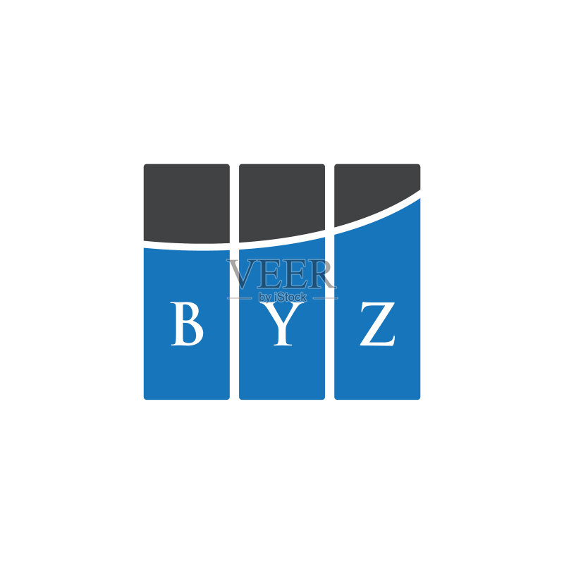 BYZ字母标志设计(黑色背景)图标素材