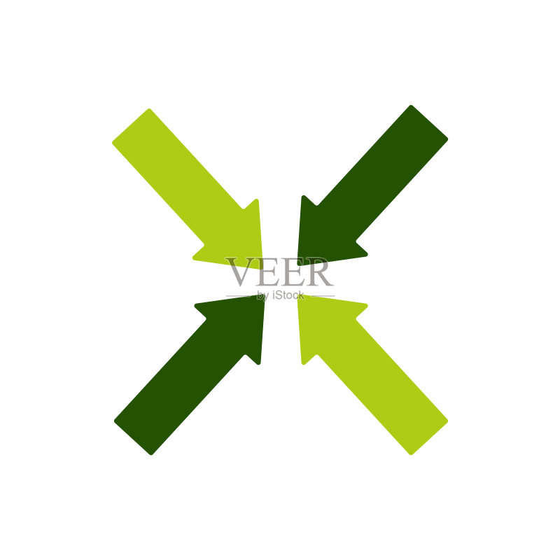 绿色箭头3R环保单标志图标素材