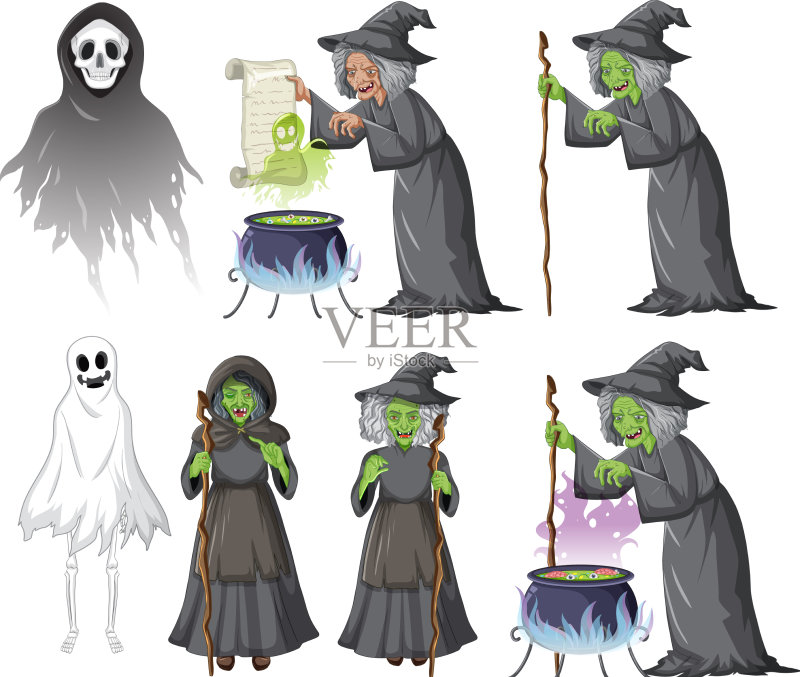 巫师魔法物品合集图标素材