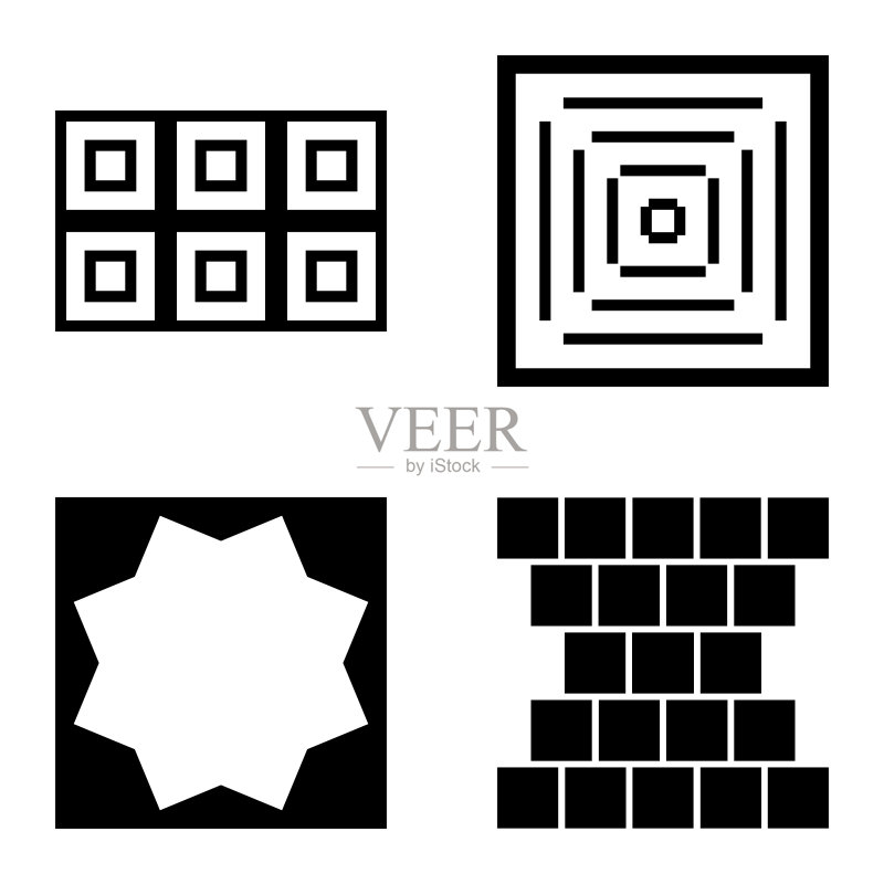 Square2平面图标被隔离在白色背景上图标素材