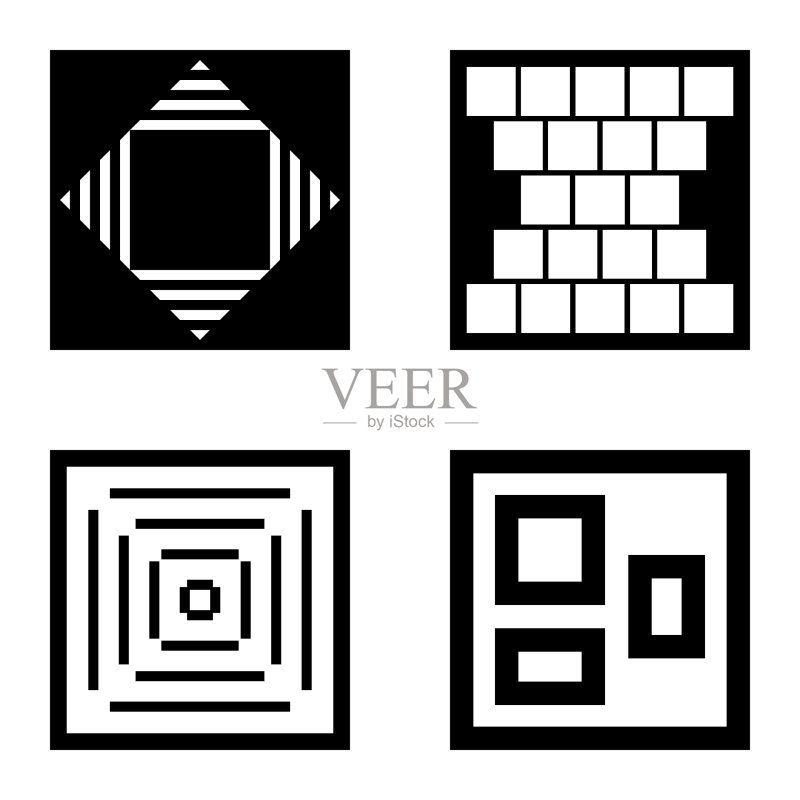 Square2平面图标被隔离在白色背景上图标素材