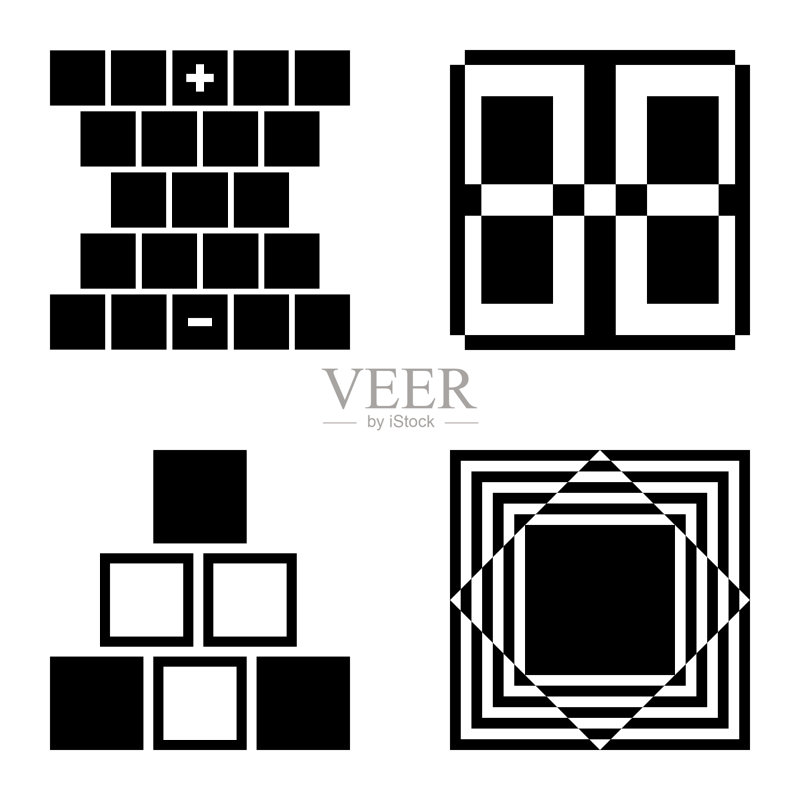 Square2平面图标被隔离在白色背景上图标素材