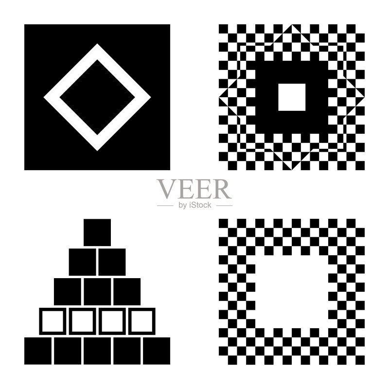 Square2平面图标被隔离在白色背景上图标素材