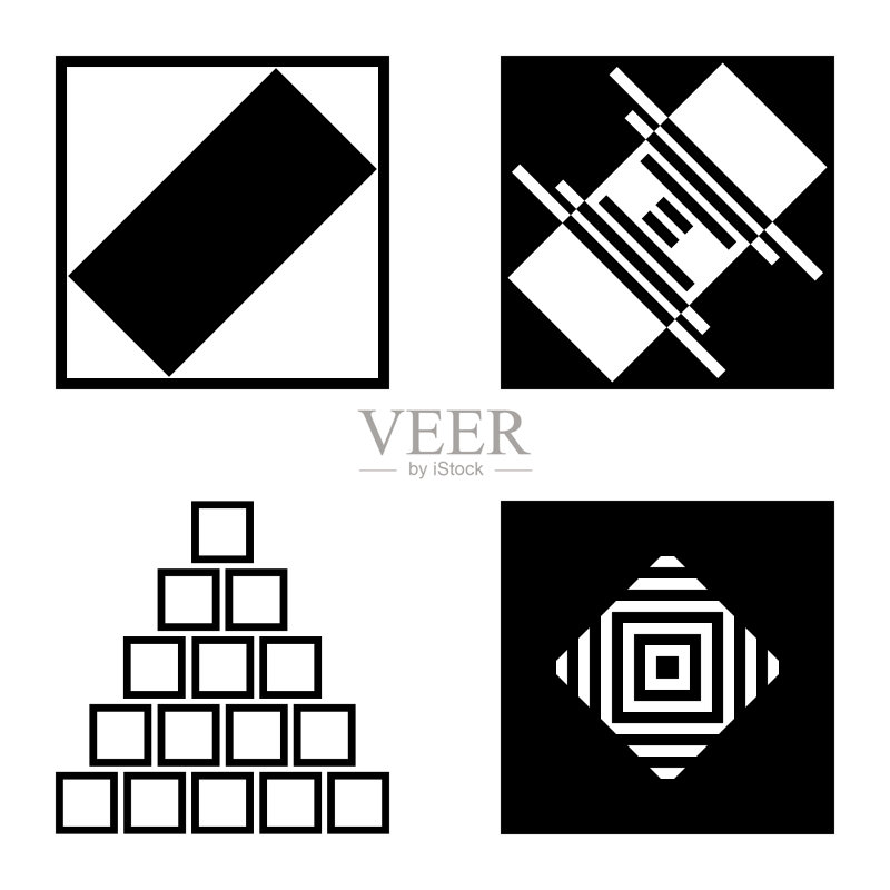 Square2平面图标被隔离在白色背景上图标素材