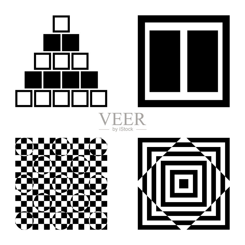 Square2平面图标被隔离在白色背景上图标素材