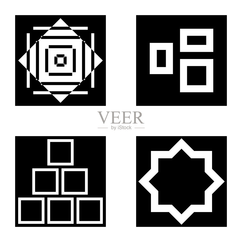 Square2平面图标被隔离在白色背景上图标素材