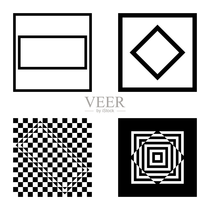Square2平面图标被隔离在白色背景上图标素材