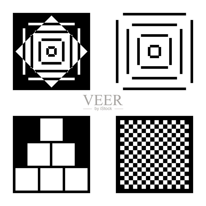 Square2平面图标被隔离在白色背景上图标素材