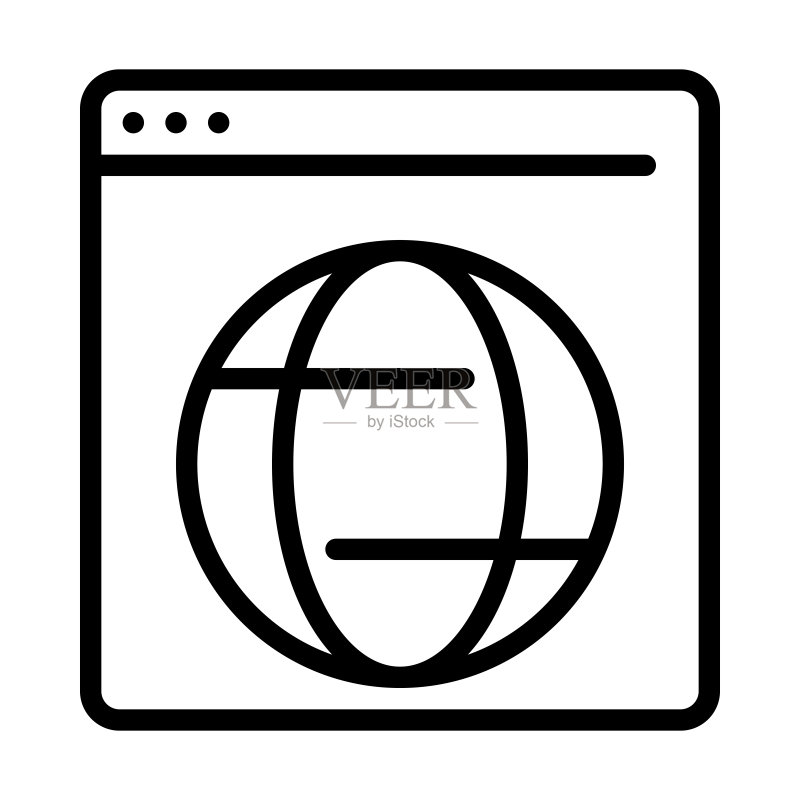 网页浏览器轮廓图标图标素材