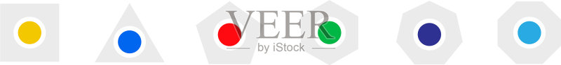 通用几何图标和符号图标素材
