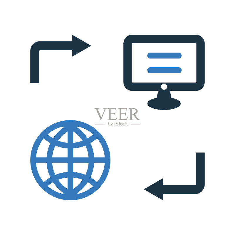 Web连接图标,简单可编辑矢量图形图标素材