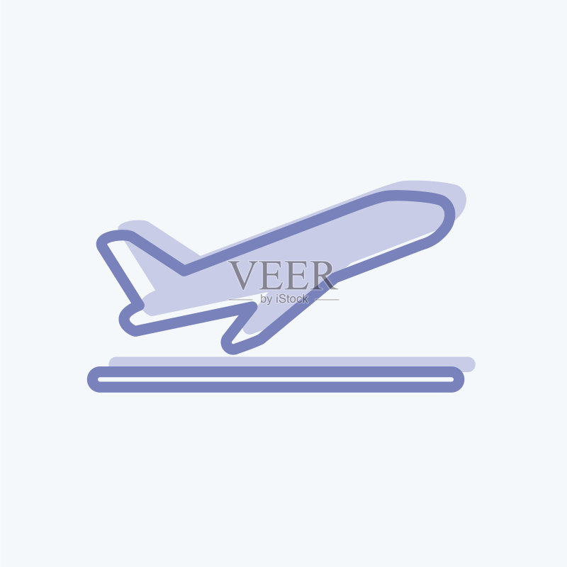起飞航班信息图表图标图标素材