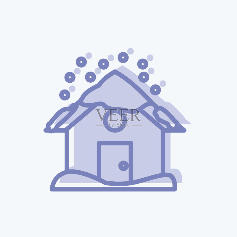 暴雪灾害标志图标图标素材