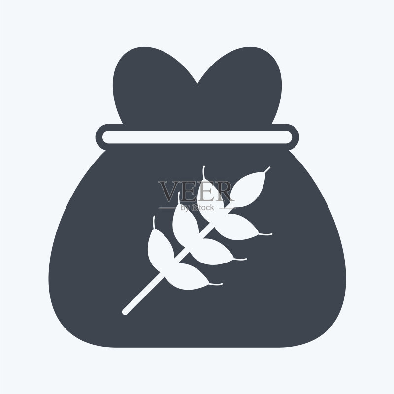 适用于社区标志的小麦袋图标图标素材