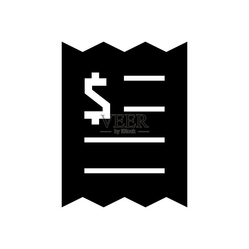 购物收据图标图标素材
