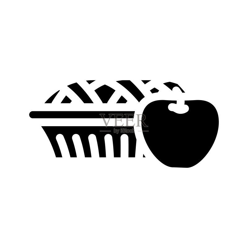 苹果派 Glyph 图标矢量素材图标素材