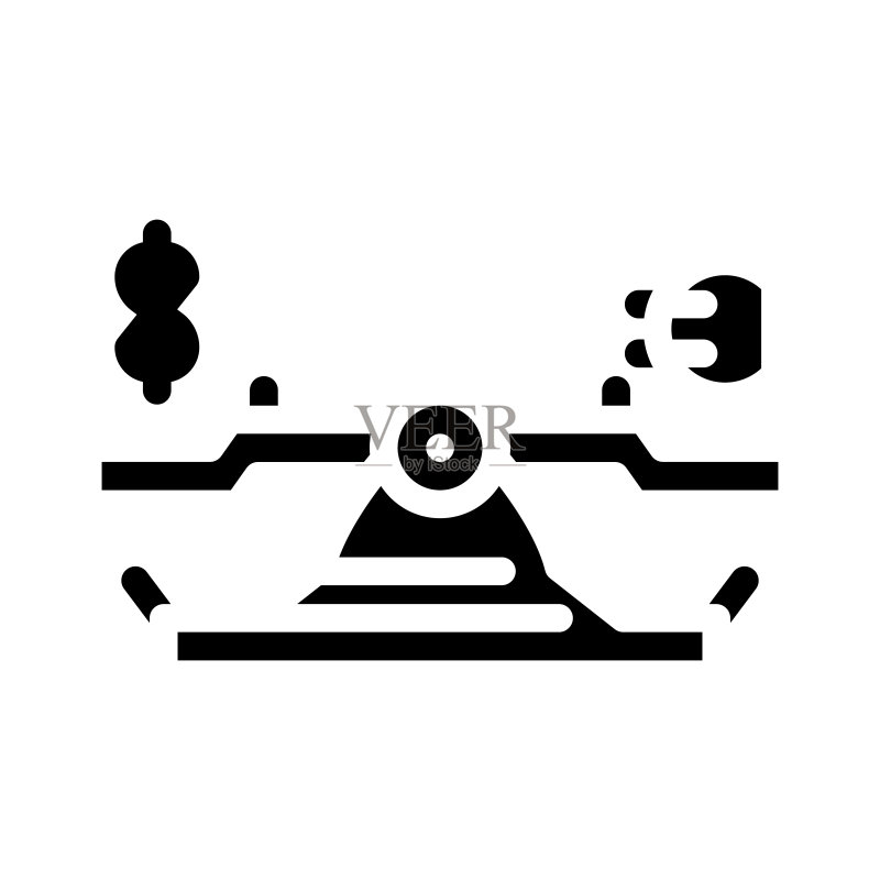 资金保护字形图标矢量素材图标素材