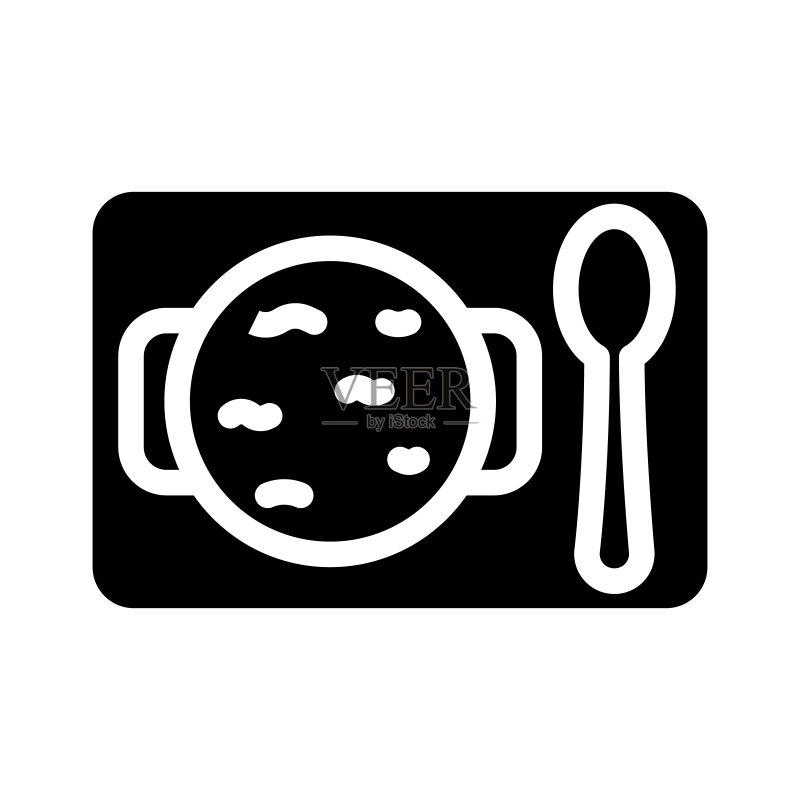菠菜汤 Glyph 图标矢量素材图标素材