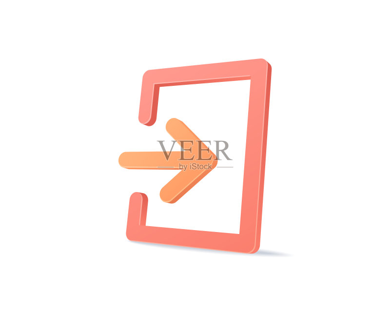 逼真注销3D图标设计图标素材