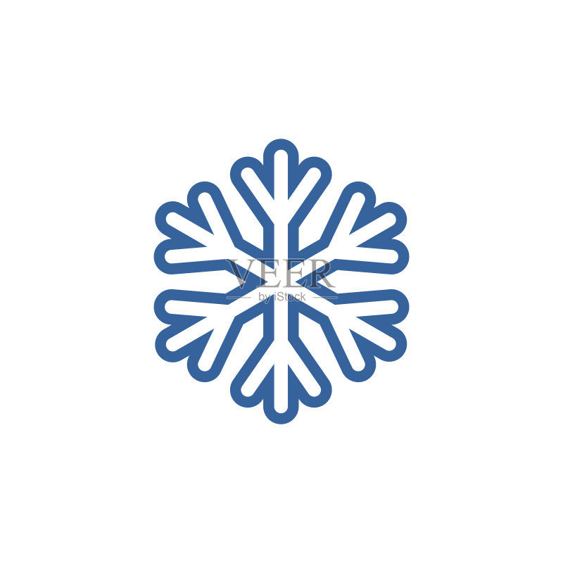 雪花气象图标图标素材