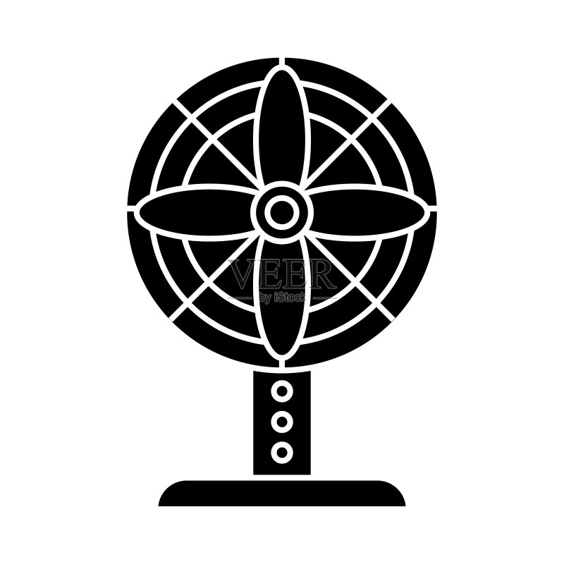 落地扇图标,矢量图,透明背景图标素材