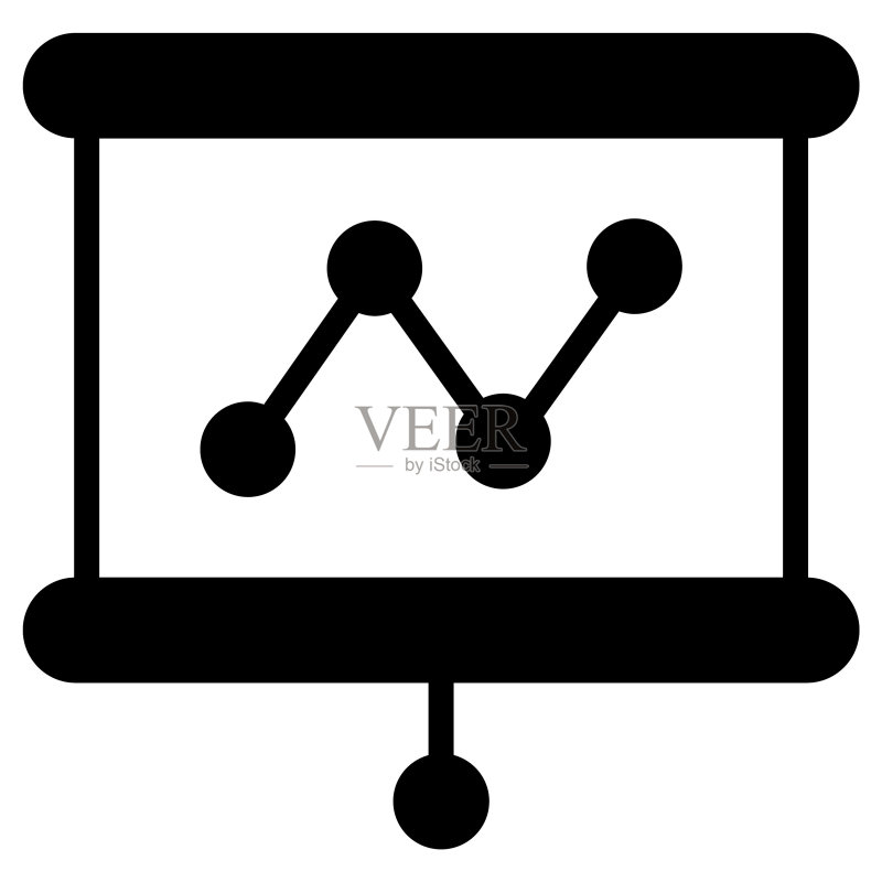 白色背景上的演示图标图标素材