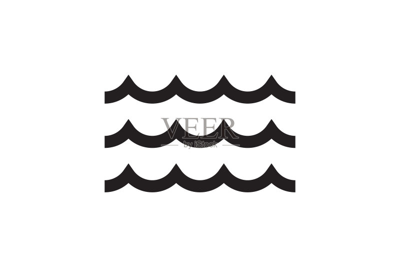海洋波浪设计:海洋Logo图形元素图标素材