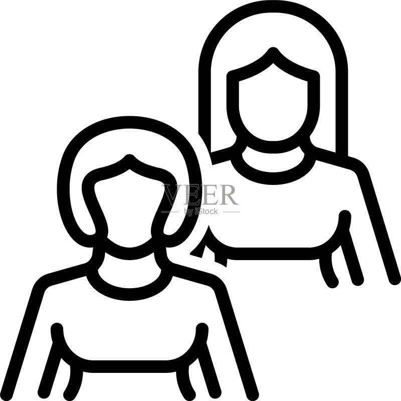 女人们图标素材