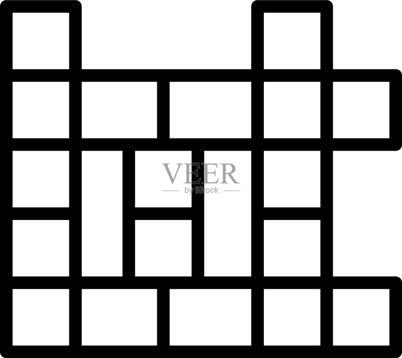 纵横字谜图标素材