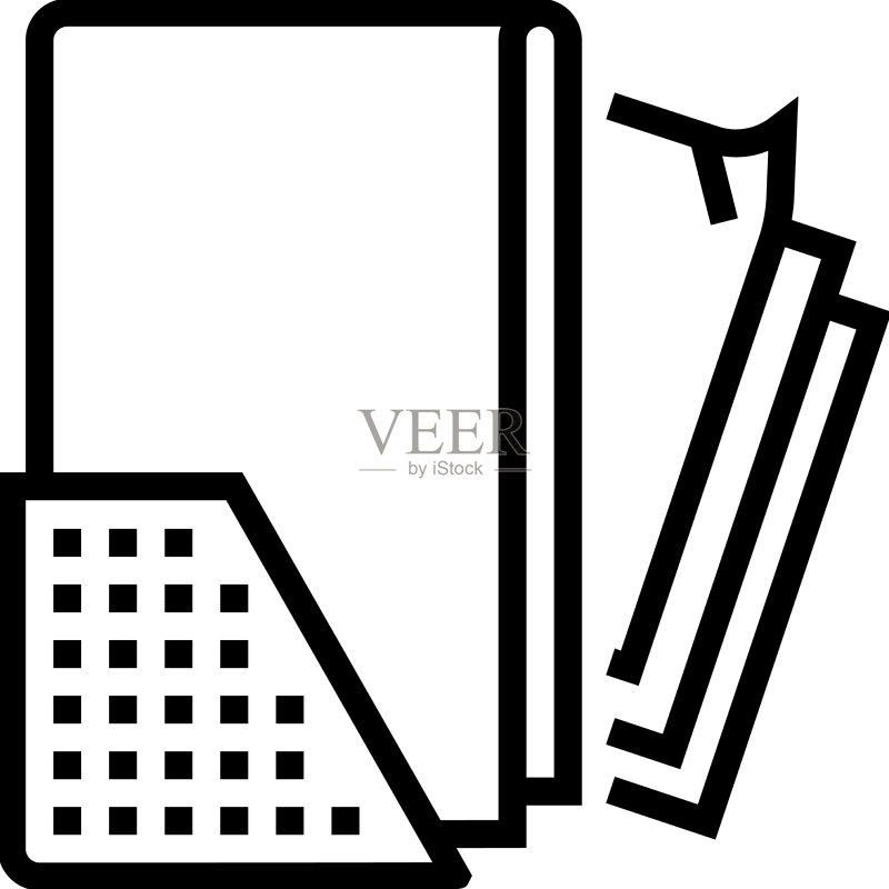 皮革材质线条图标图标素材