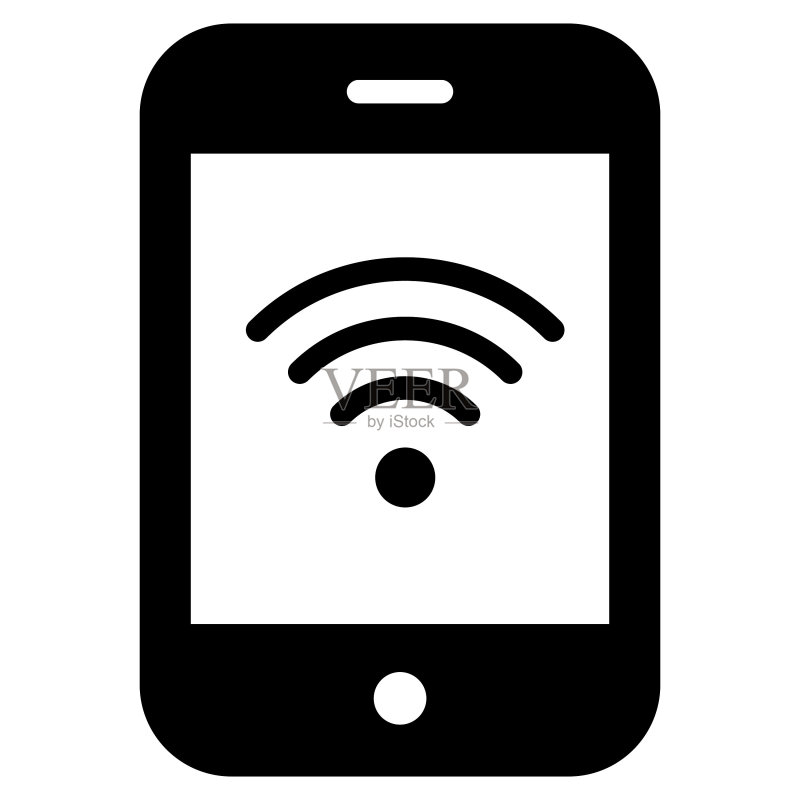Web和移动设备适用的手机矢量图标字形样式图标素材