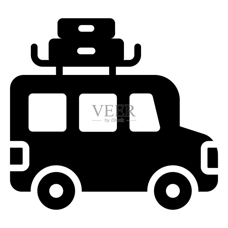 用于Web和移动端的露营车矢量图标图标素材