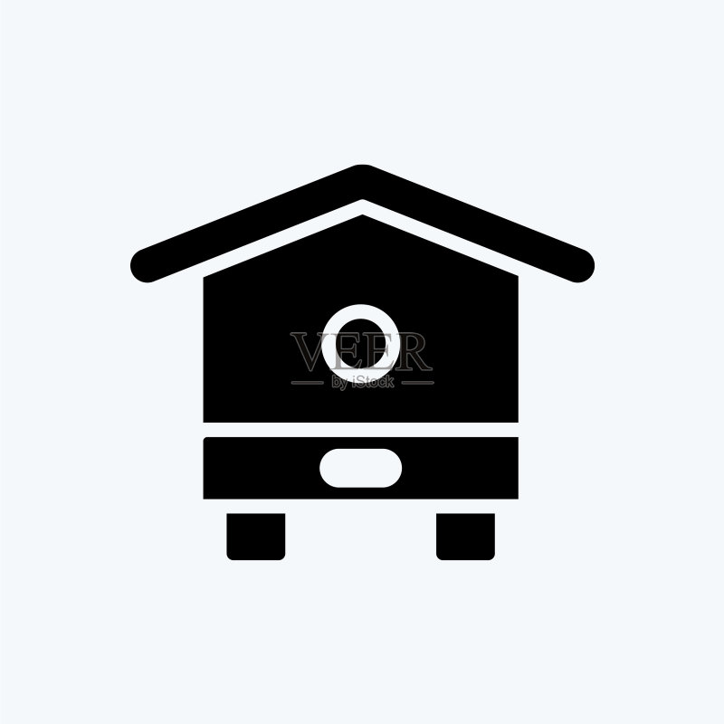 蜂场蜂巢图标(glyph风格)图标素材