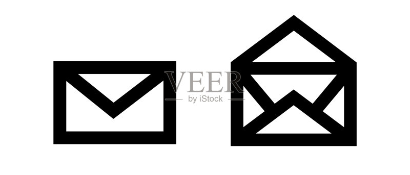 邮件和打开邮件图标图标素材