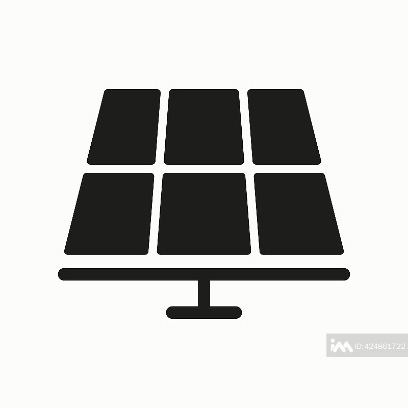 太阳能电池线条图标图标素材